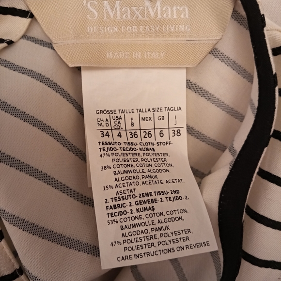 PRICE DROP! 💥 Max Mara striped top size small - Picture 8 of 9